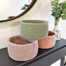 Crochet Baskets made by Shore Thing